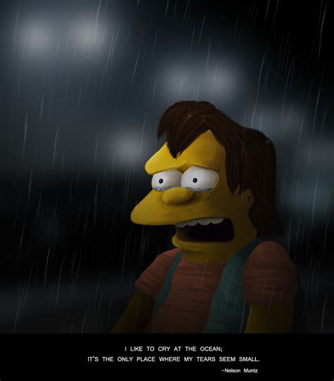 nelson of simpsons|the simpsons nelson crying.